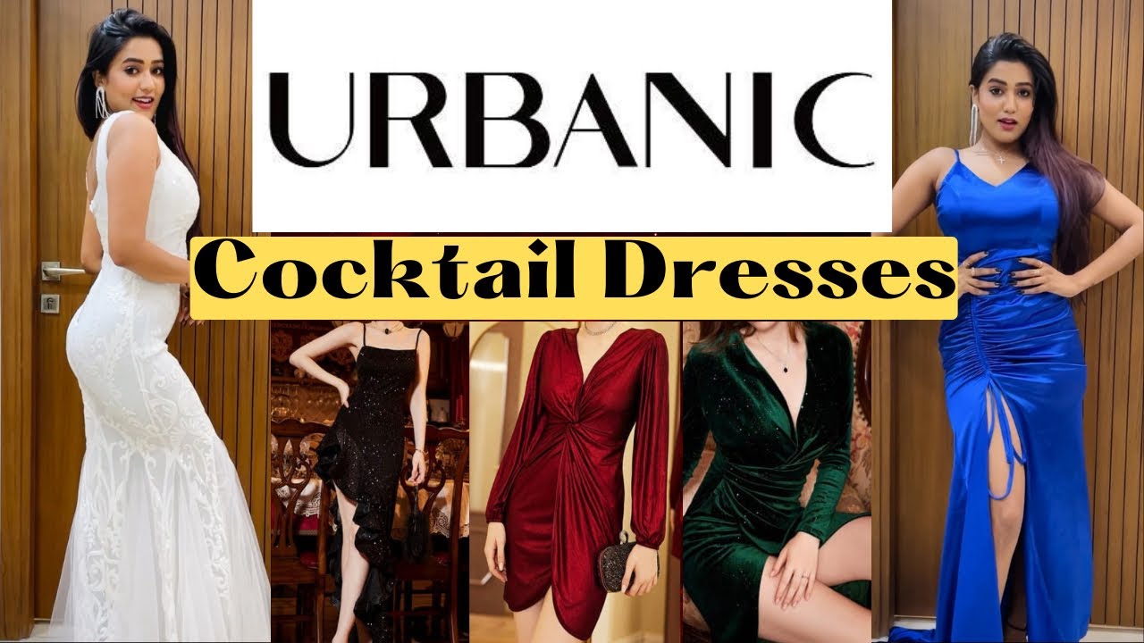 Cocktail PARTY Dresses from URBANIC 👗💃🏻| super classy | TRYON || gimaashi