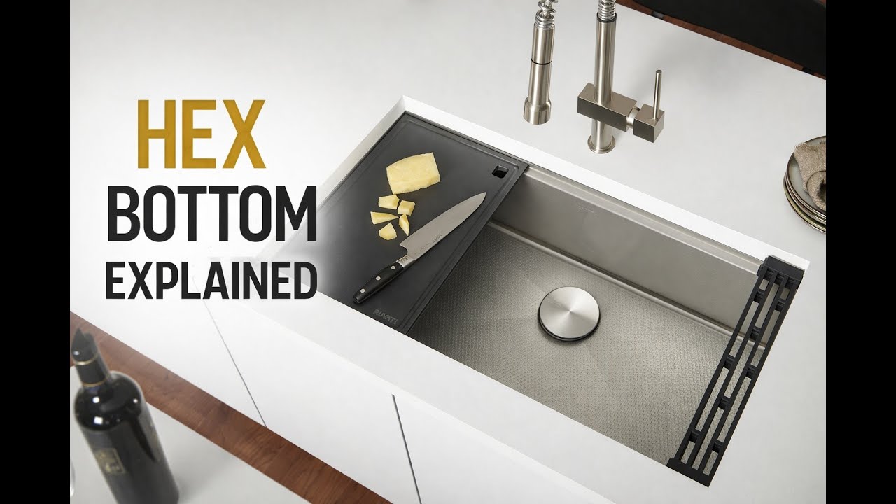 What Is a HexBottom Sink? Ruvati HexBottom Explained