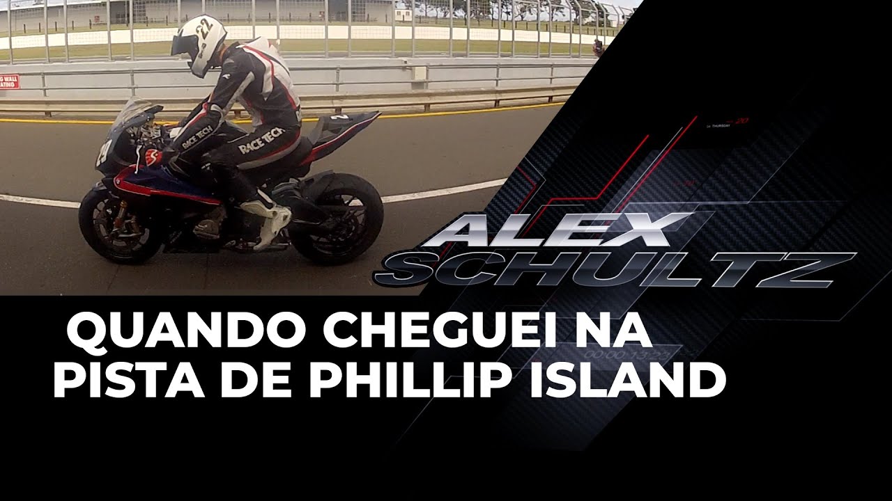 Quando cheguei na pista de Phillip Island - Alex Schultz