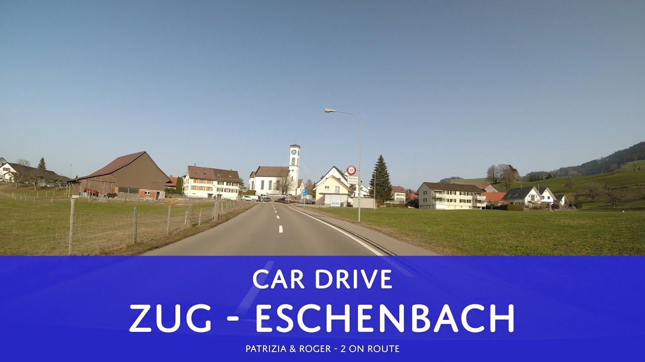 Zug - Menzingen - Schindellegi - Feusisberg - Pf&auml;ffikon -  Eschenbach | Car Drive Switzerland [4K]