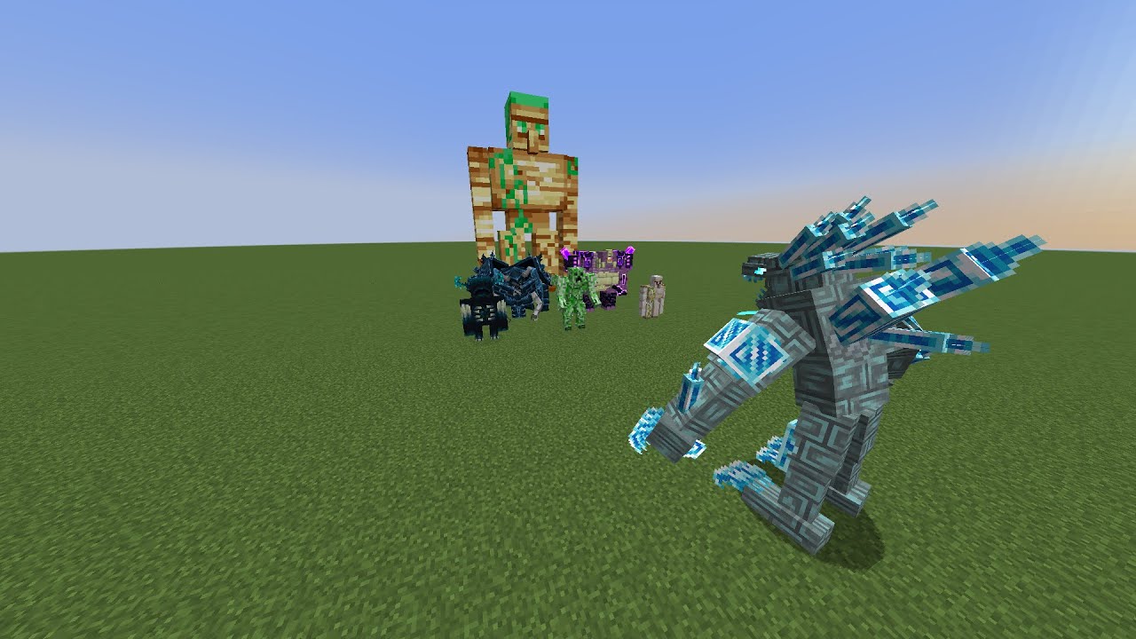 Big Diamond vs Other Unarmed Bosses | Minecraft 1.20.1 Mob battle