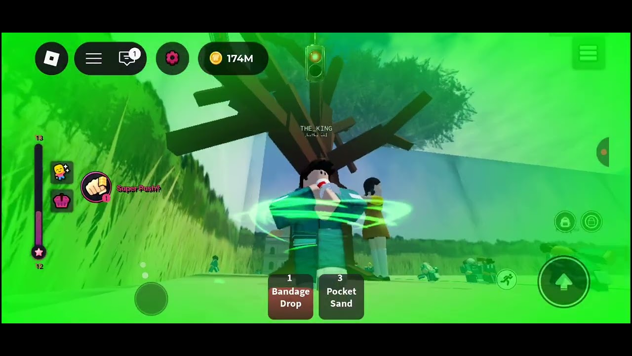 Playing roblox squid game 