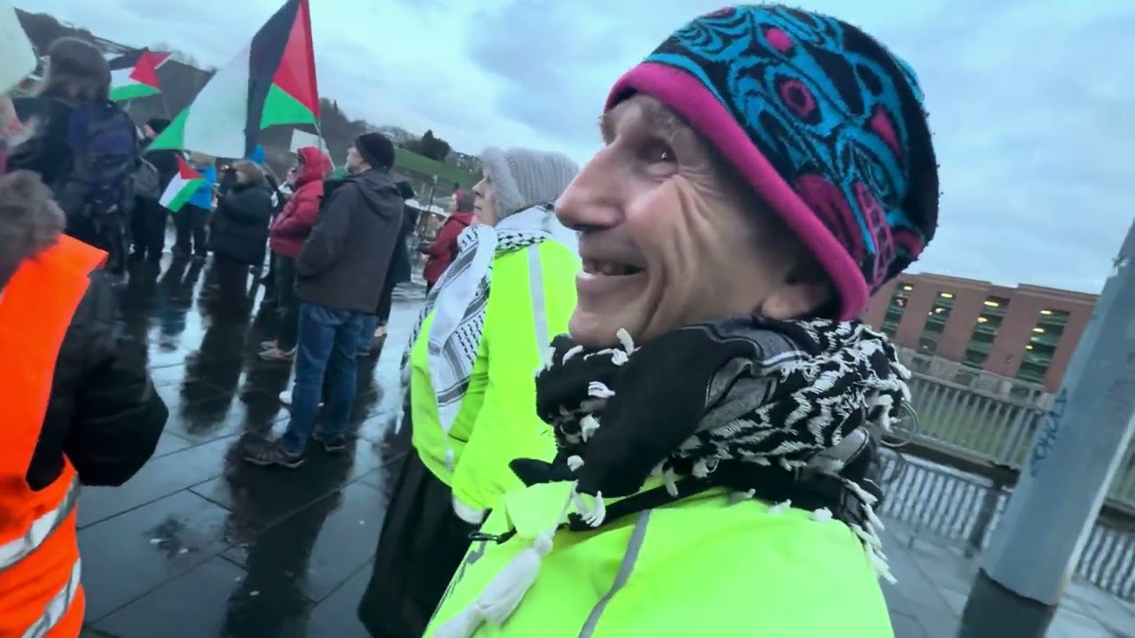 PROTESTERS ATTACK WOMAN IN THE STREET !! 