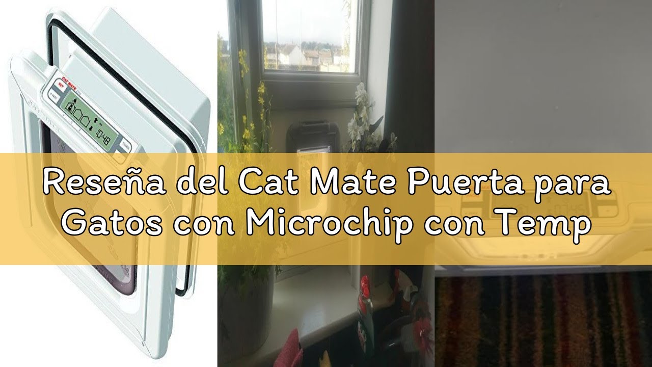 Reseña del Cat Mate Puerta para Gatos con Microchip con Temporizador Digital y Pantalla LCD, Fácil I
