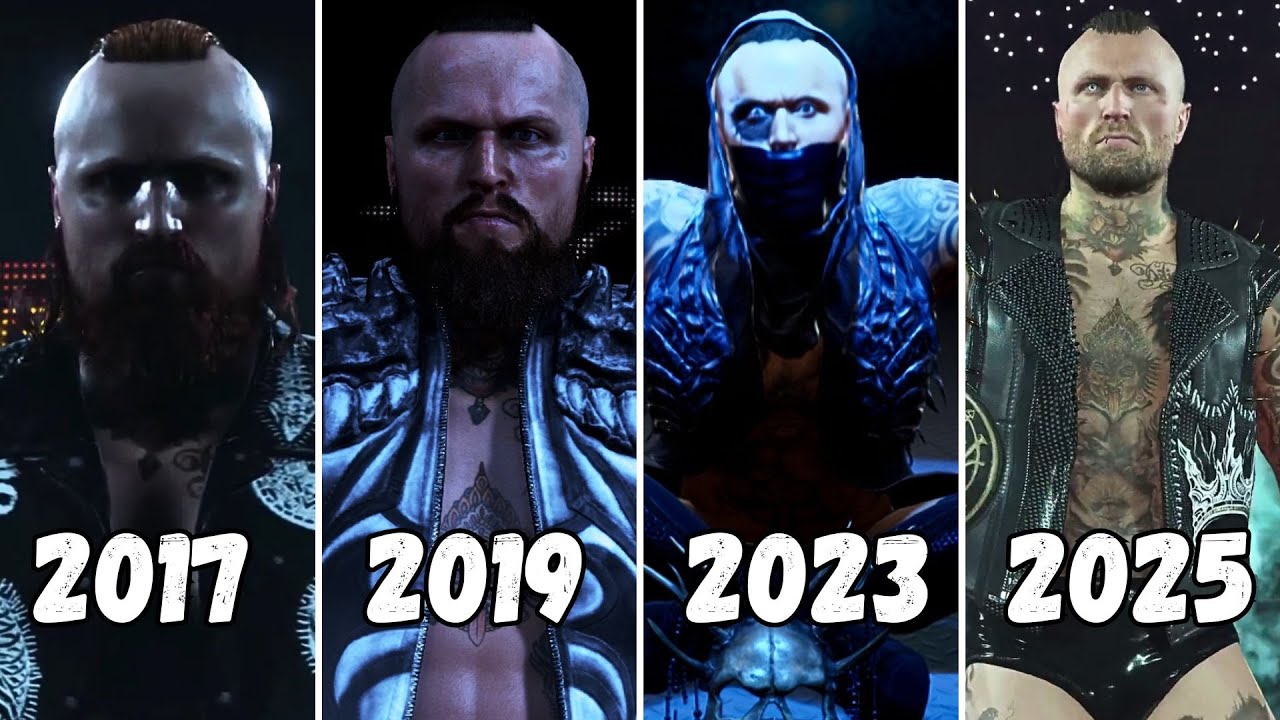 The Entrance Evolution of Aleister Black in WWE X AEW Games ! (2017-2025)
