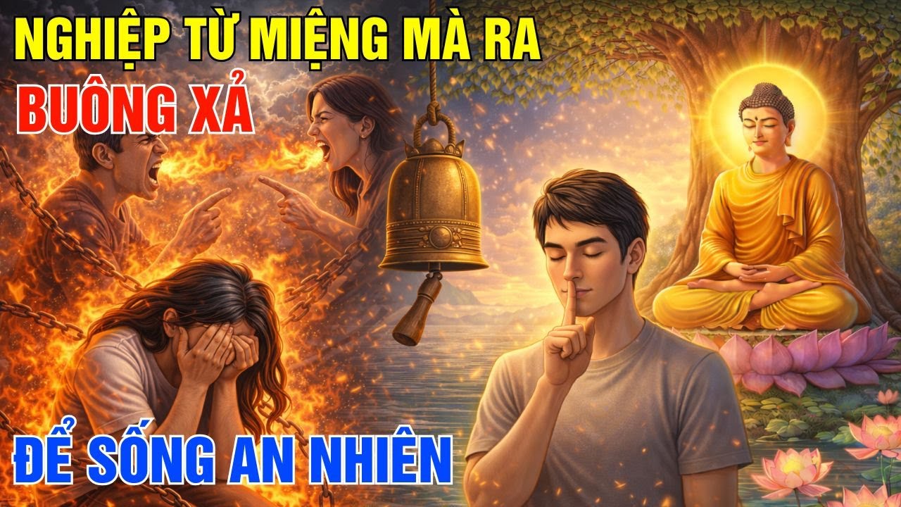 Buông Xả Khẩu Nghiệp - Bí Quyết Sống An Nhiên Theo Lời Phật Dạy| Tiếng Chuông Tĩnh Lặng