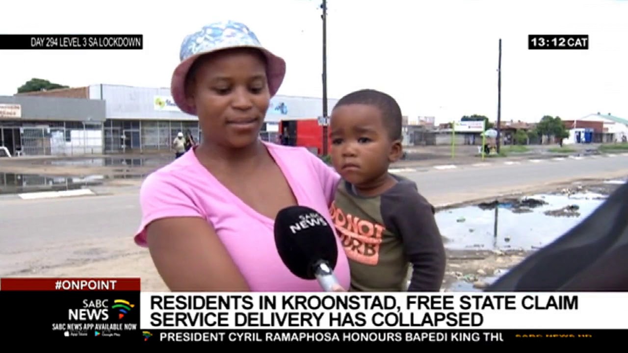Residents in Kroonstad, Free State claim service delivery has collapsed