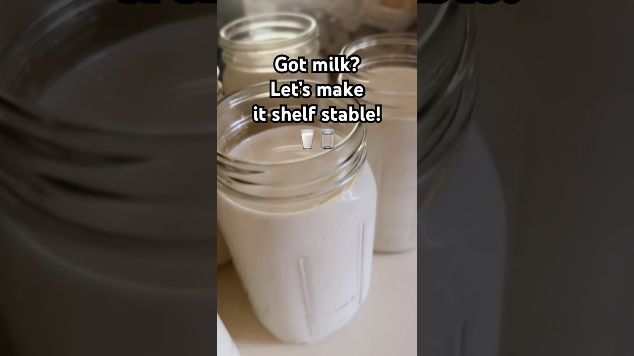 I just pressure canned my milk!