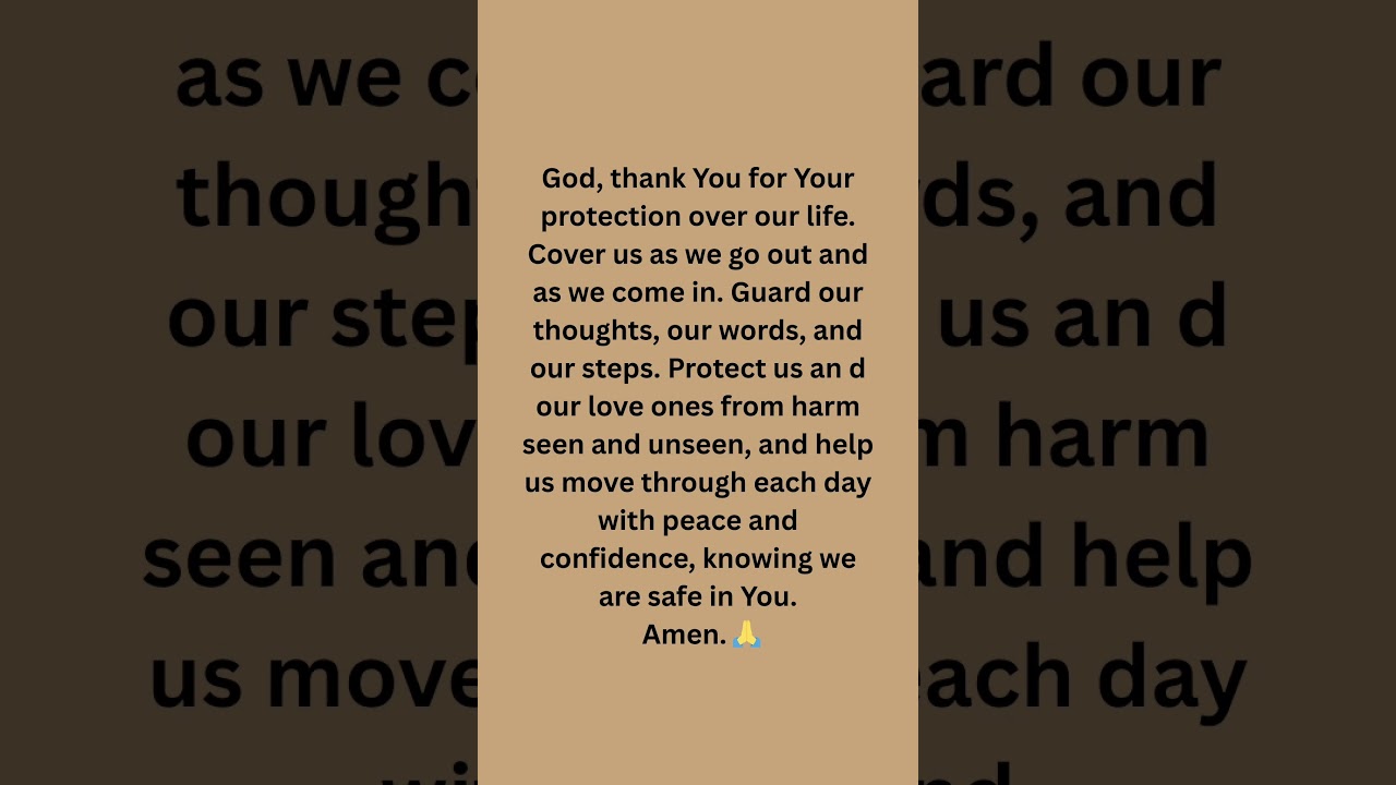 Thanking God for Protection! 