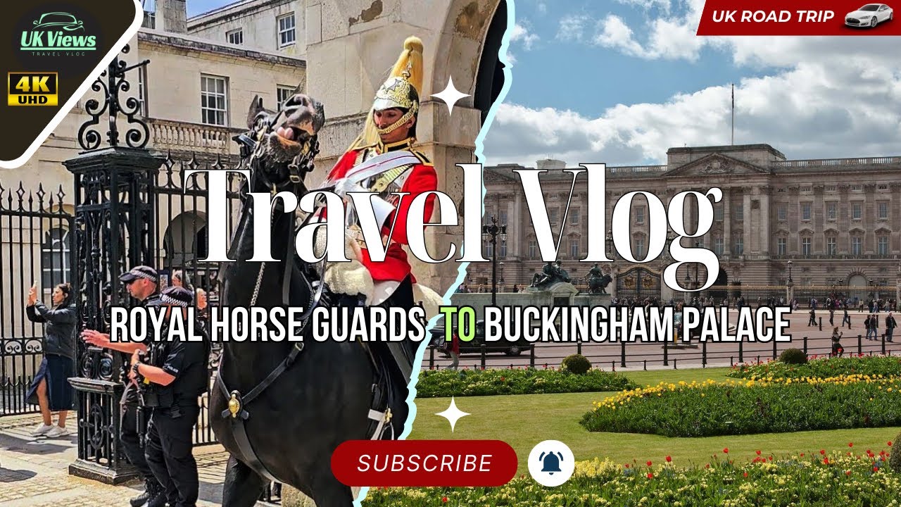 Driving Through London in a Horse and Carriage! Buckingham Palace Royal Guards