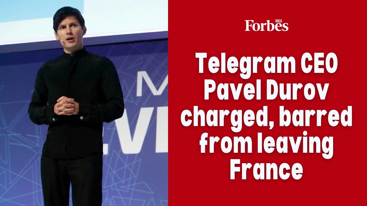 Telegram CEO Pavel Durov charged, barred from leaving France