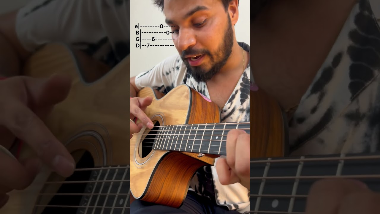 Most Iconic Bollywood Guitar Riff with 2 Fingers- Mitwa Lesson - S S Monty #guitar