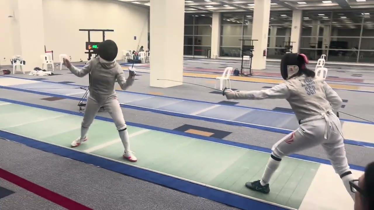 Jade’s fencing journey: local season 2025 cadet women foil gold medal match against Cleona, bout 2