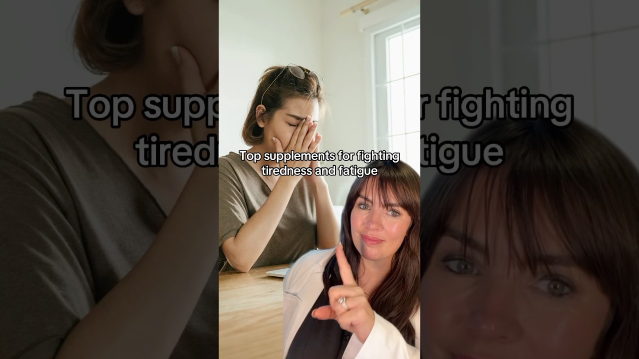 Top supplements for improving tiredness and fatigue ⬆️ #fatigue #supplements #healthtips
