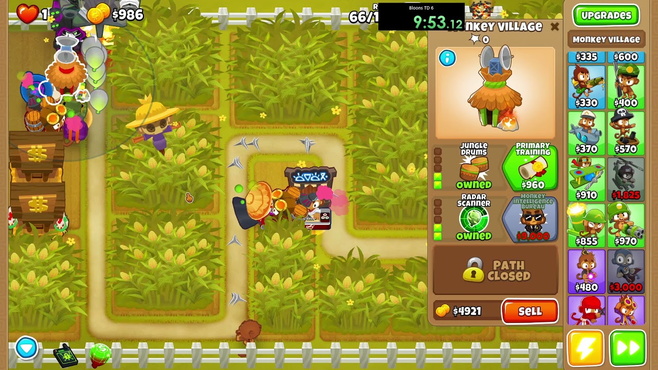 BTD 6 Speedrun - Cornfield Impoppable (16:09.367) WR
