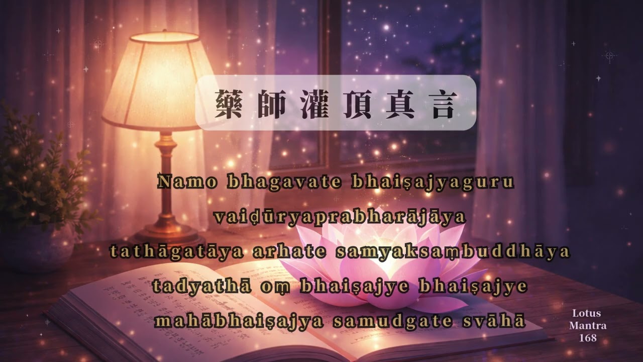 藥師灌頂真言｜藥師咒｜靜心音樂｜放鬆音樂｜睡眠音樂