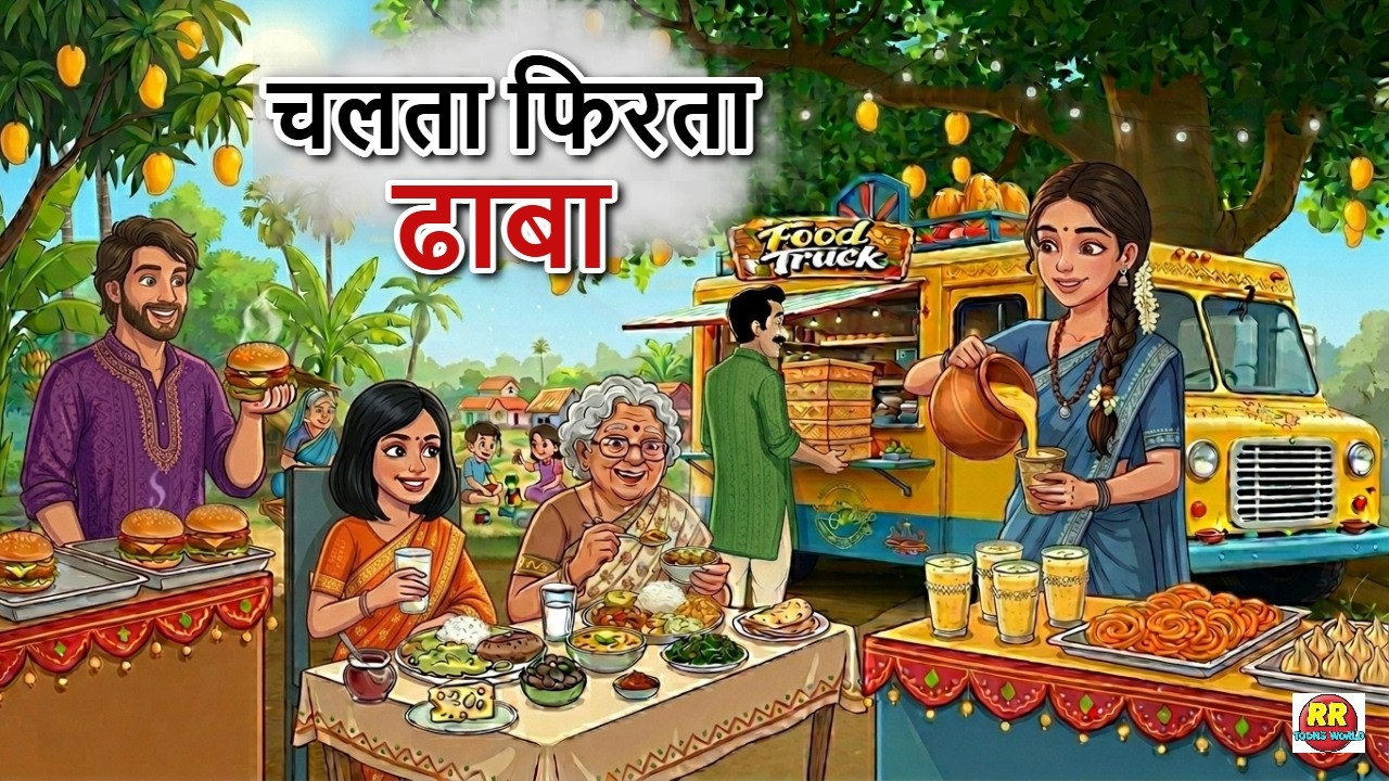 रीना का ढाबा | REENA KA DHABA |  HINDI KAHANIYA | CARTOON STORY | HINDI STORIES | MORAL STORIES