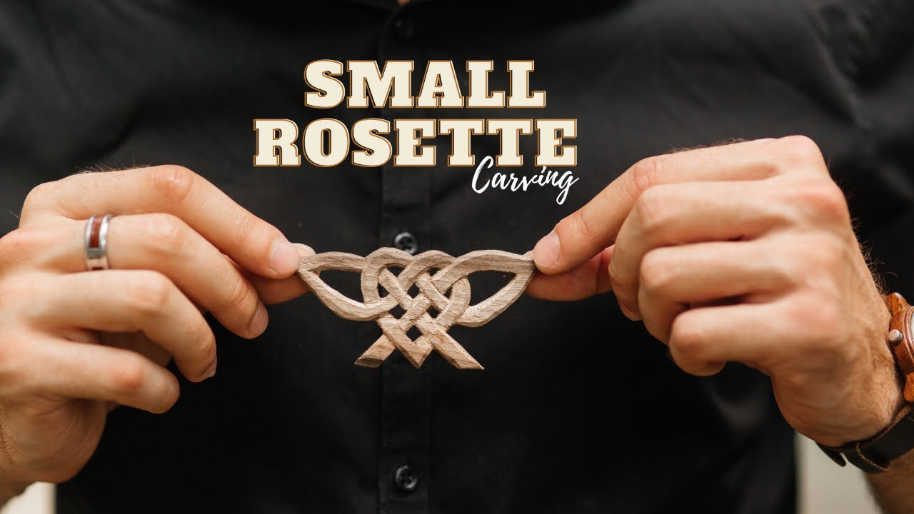 Whittling Project Ideas - Rosette Carving Out of Wood, carving Simple ideas, easy carving ideas