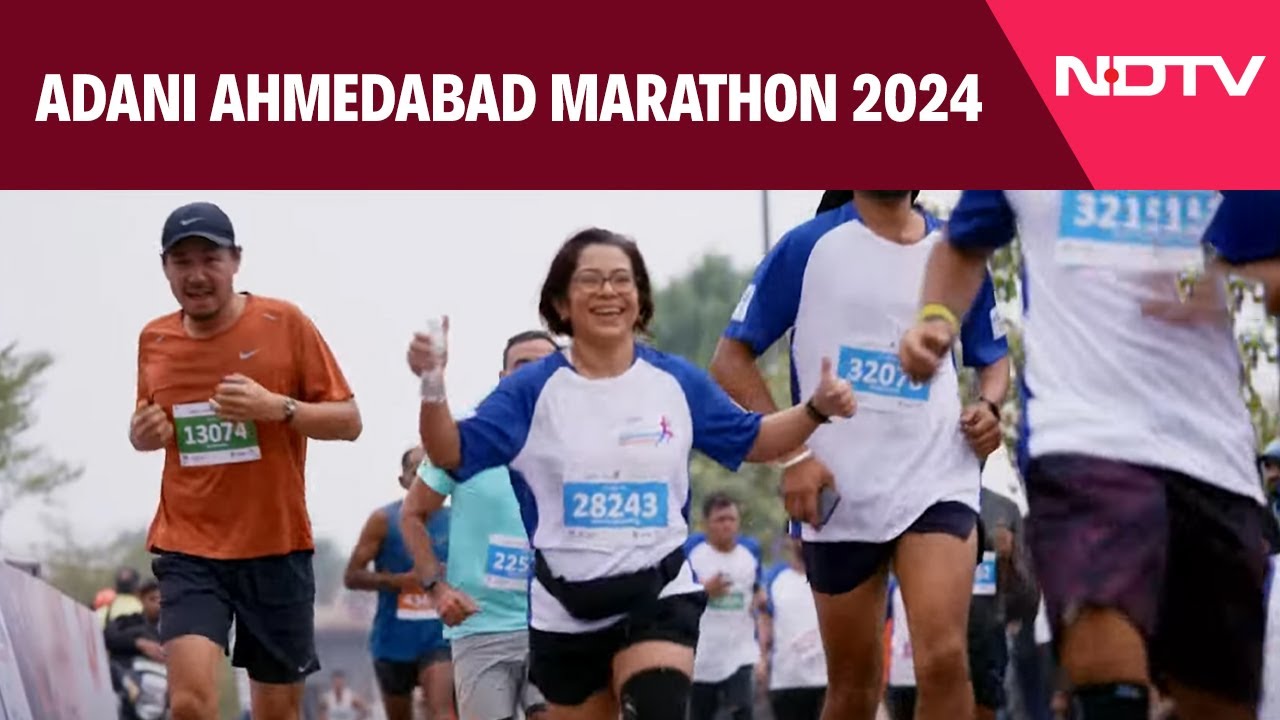 Adani Ahmedabad Marathon | #RunForOurSoldiers: Running Enthusiasts Flag Off Adani Ahmedabad Marathon