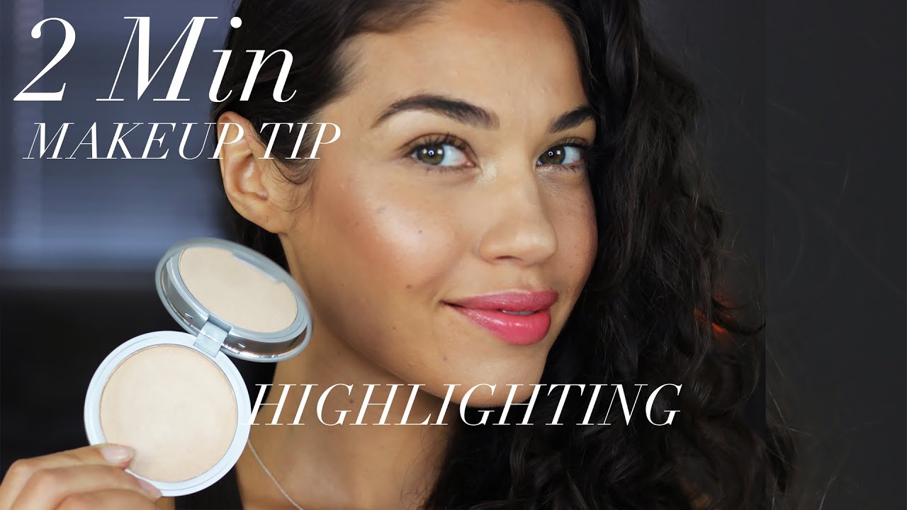 2 MINUTE MAKEUP TIP! How to Highlight the Face | Eman