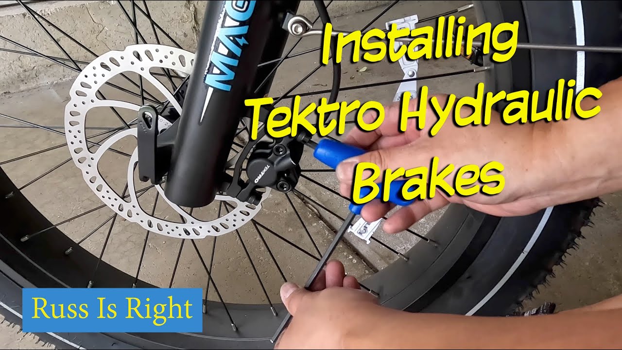 Installing Tektro Hydraulic Disc Brakes On My Magicycle Cruiser - Same Technique For Other Ebikes!