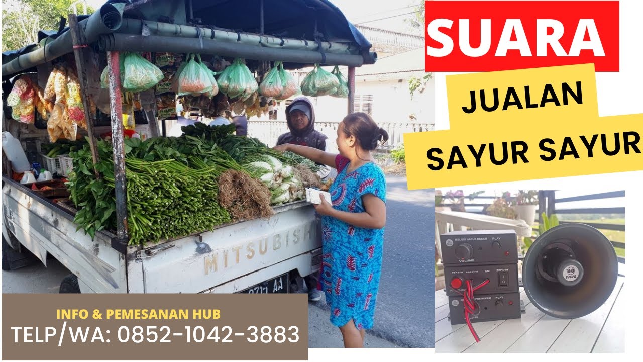 AMPLI TOA JUALAN KELILING SAYUR SAYUR | Melodi Jingle Lagu Musik Jualan Keliling Wa: 0852-1042-3883