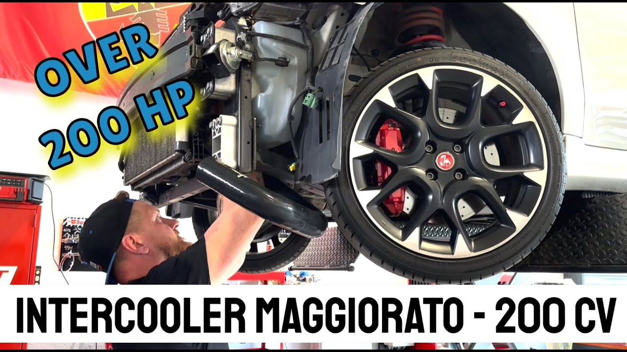 Montaggio Intercooler maggiorato ABARTH 595 Competizione - STAGE 2 OVER 200 CV