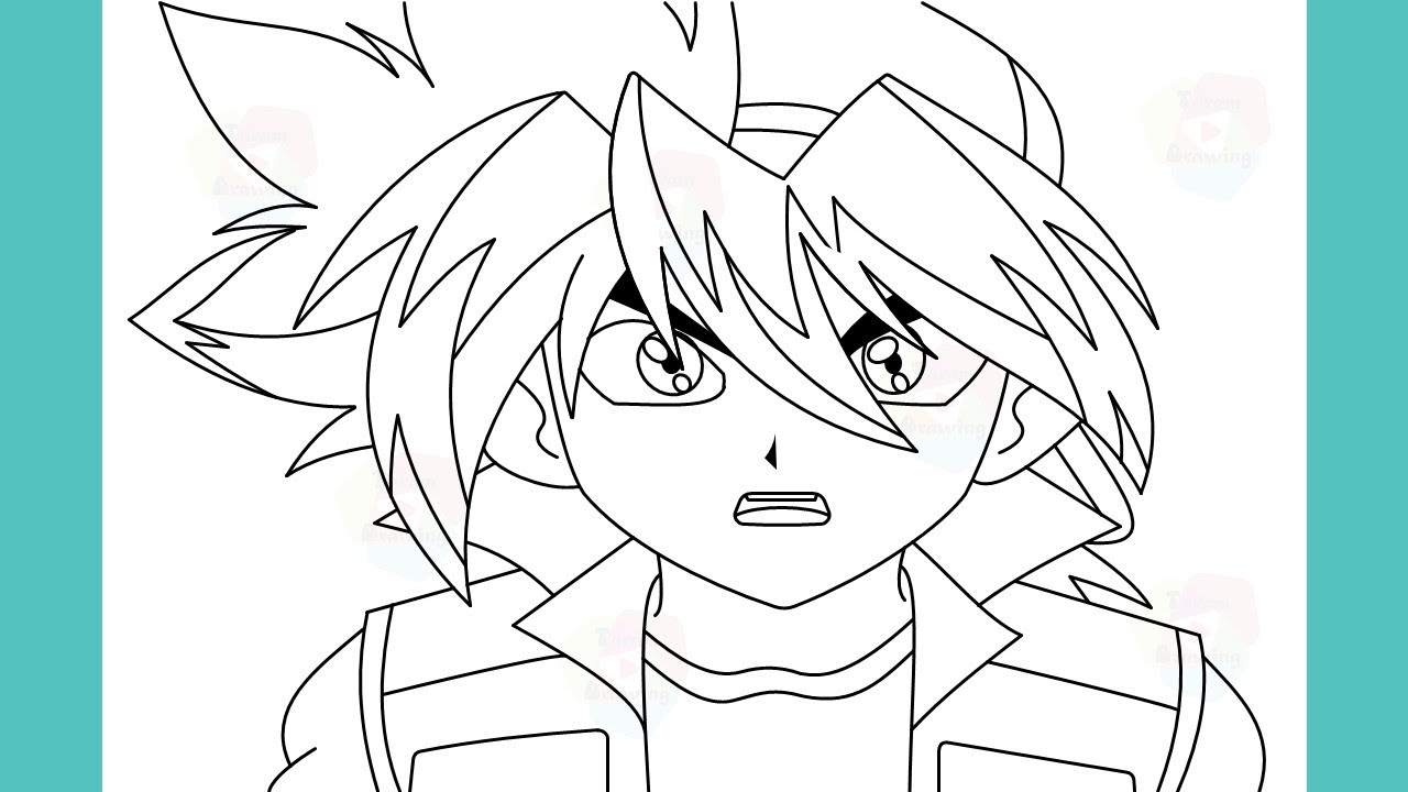How To Draw Tyson Granger From BeyBlade Step By Step Drawing