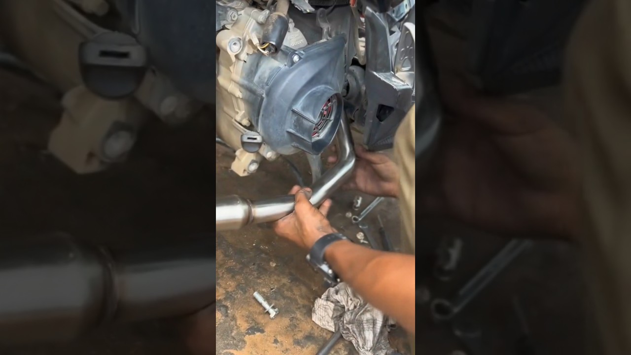 TVS ntorq wakanda edition full modified exhaust 