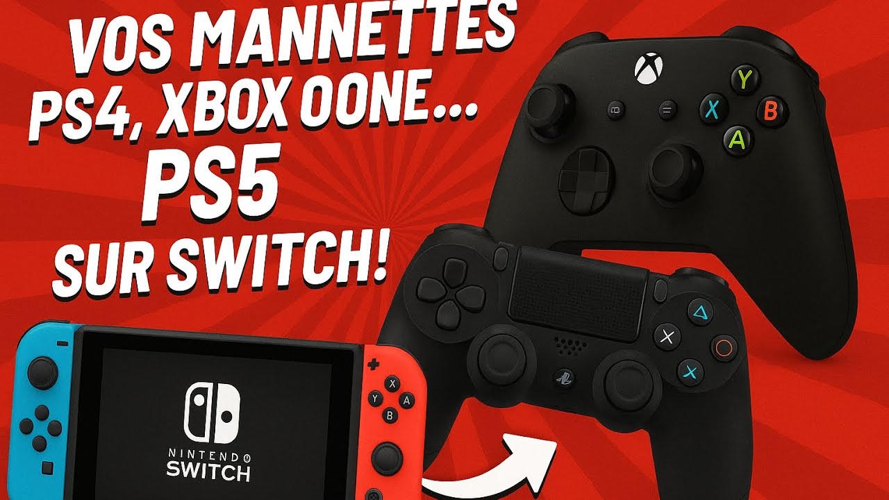 Connecter une manette PS4 / Xbox One / PS5 sur Switch &ndash; Le tuto facile ! Mission control