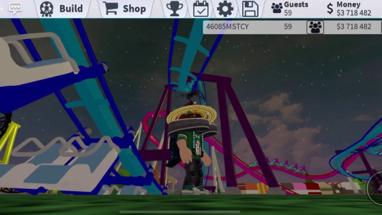 My inverted coaster in Theme Park Tycoon 2