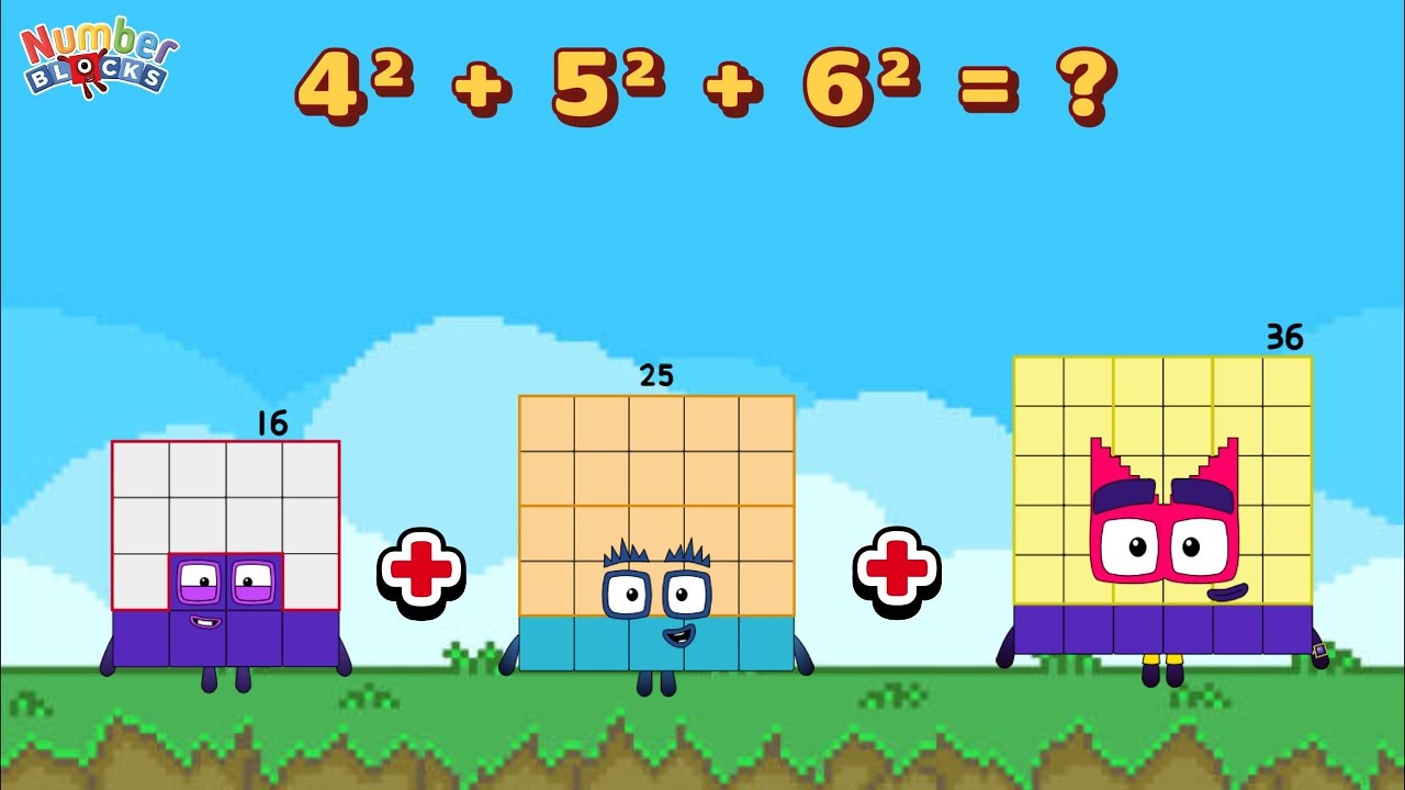 3 Square Number Sequence | 1² + 2² + 3² = ? | Fun Math for Kids ‪@ColorArt_id