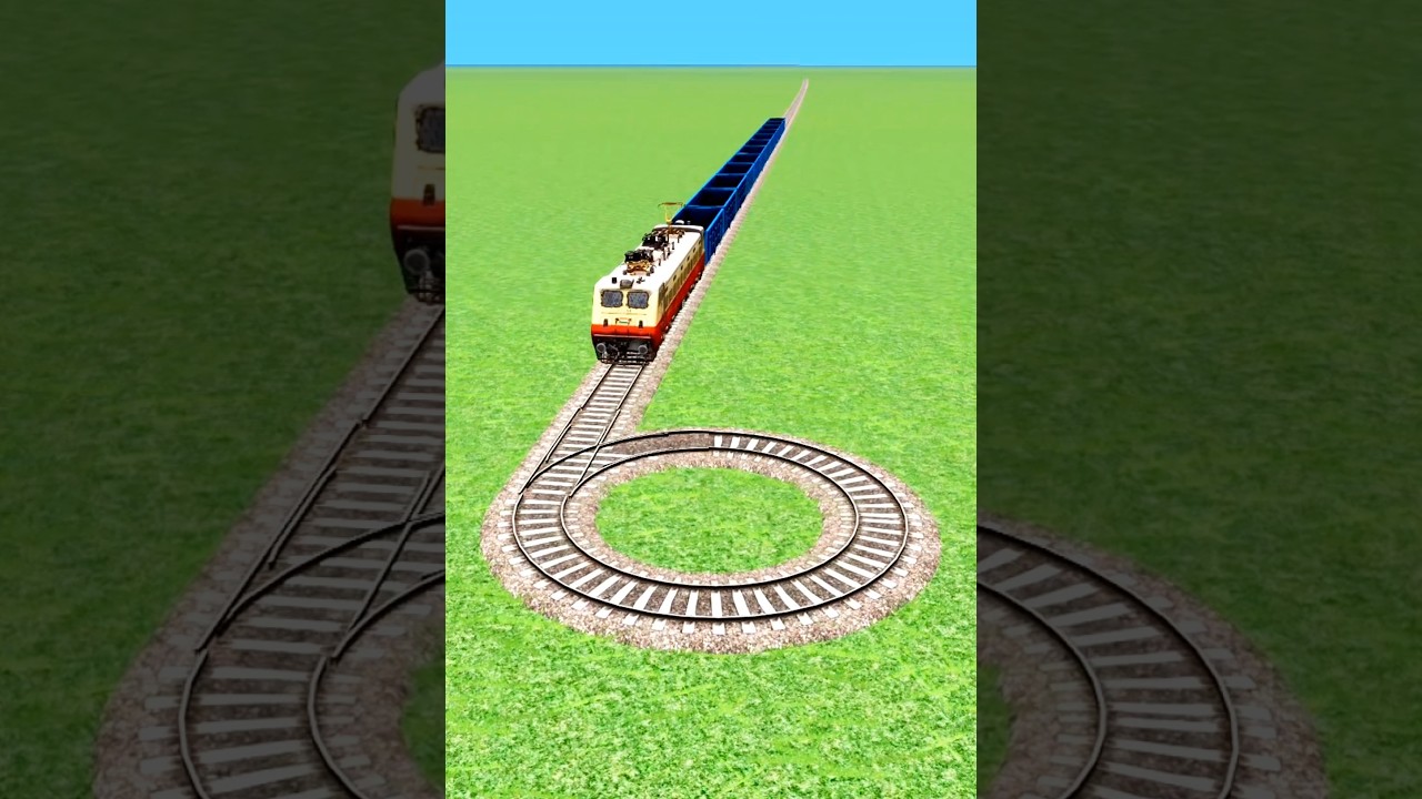 🐍TRAIN CROSSIN CIRCLES TRACK💖 #funk #music #phonk #train #game