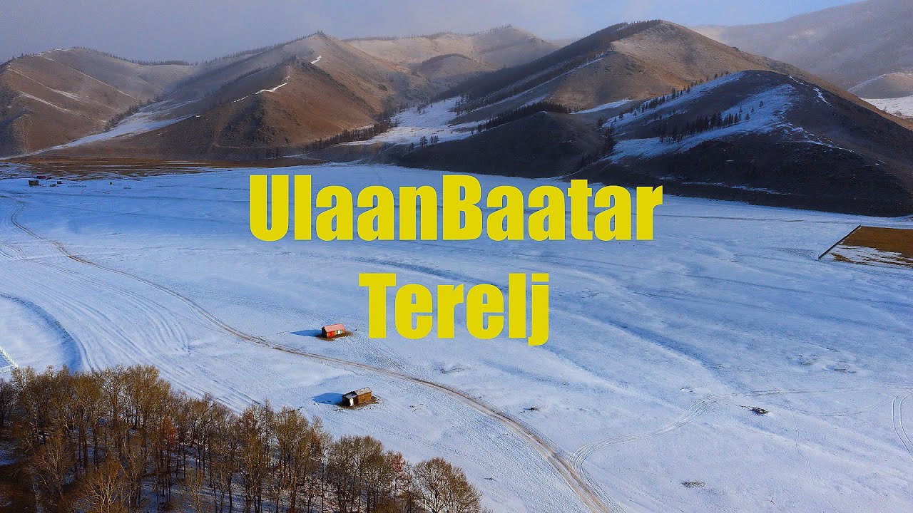 Drone | UlaanBaatar | -19°C | Terelj | Autumn | Mongolia | Snow | 4K