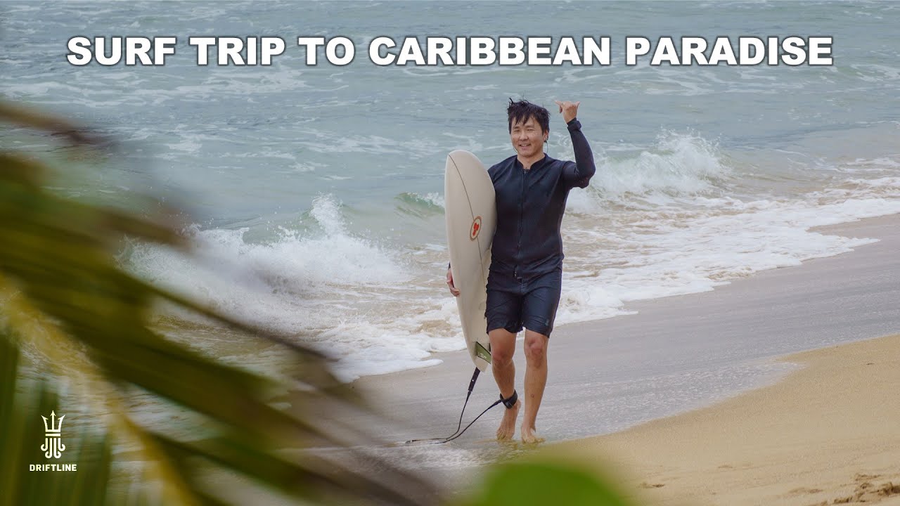 Catching some early surf in Puerto Rico before the EPIC SWELL hits the island