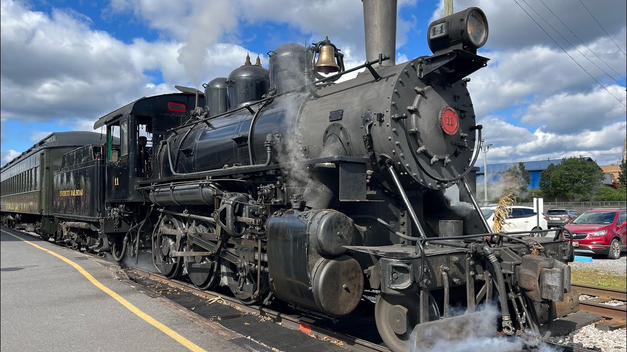 [4K] Everett Railroad Steam Train