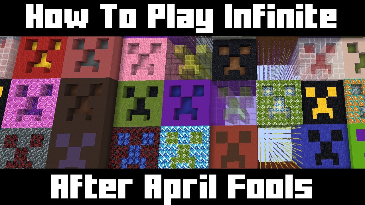 Как играть в Minecraft Infinite после 1 апреля | снимок экрана 20w14infinite