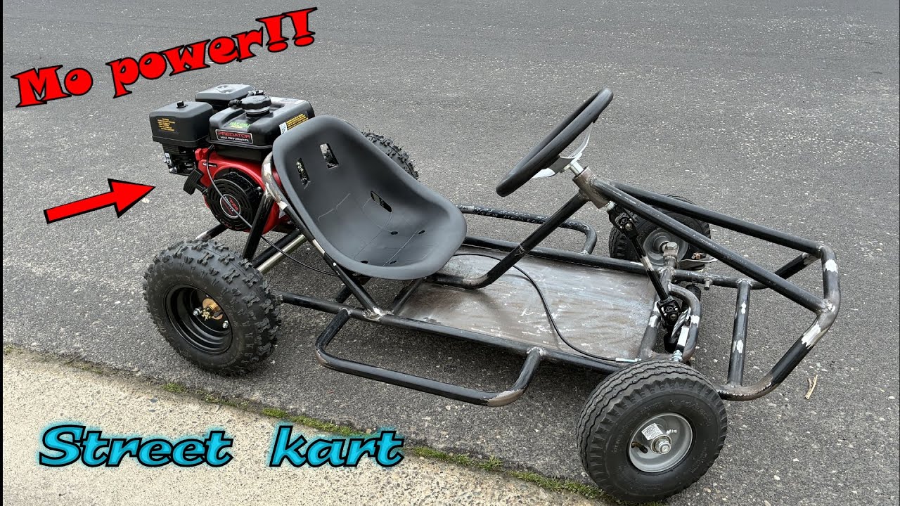 I mounted a predator 224cc engine to my homemade mini street go kart