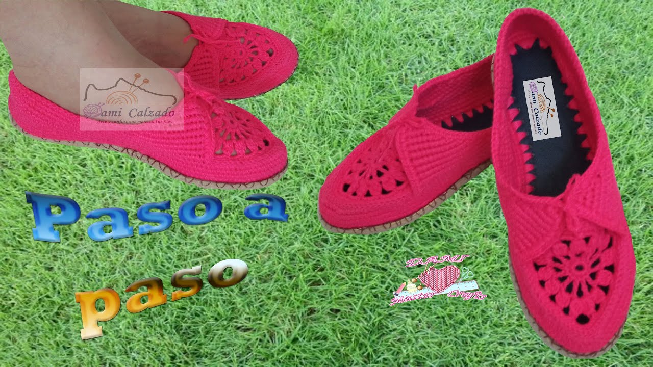 🌈❤️Crochet zapato tipo  ALPARGATA Fiusha