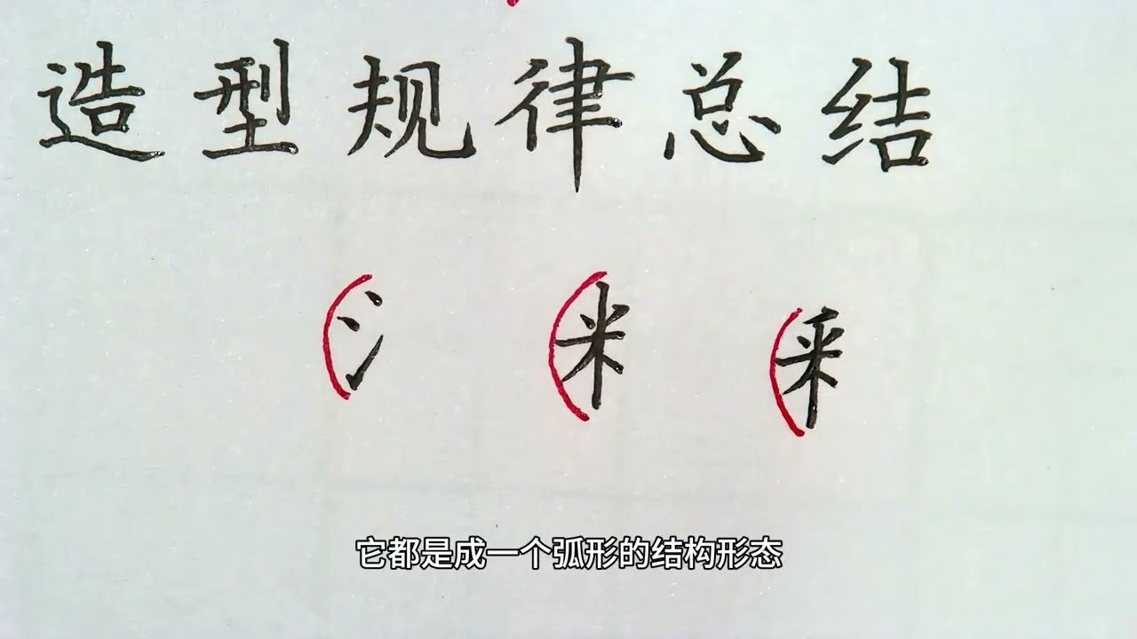 左方偏旁结构规律你还不知道吗？一条弧线轻松教会你！