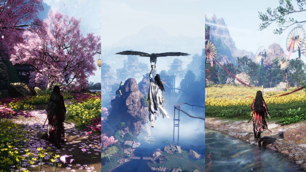 WHERE WINDS MEET: The Hidden Mountain - Peaceful Village Map [4k]