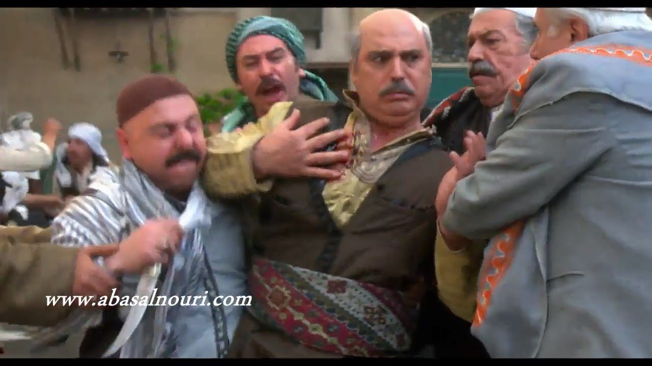 باب الحارة ـ اصابة ابو عصام في الخناقة مع الفرنساوي و الواوي ـ عباس النوري ـ ايمن زيدان