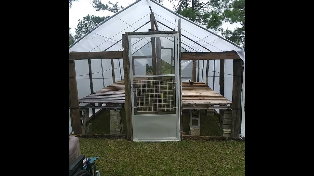 Car Canopy transformed into greenhouse