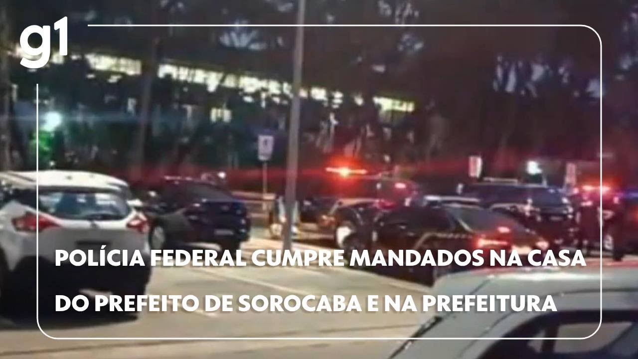 Polícia Federal cumpre mandados na Prefeitura de Sorocaba e na casa do prefeito Rodrigo Manga #g1