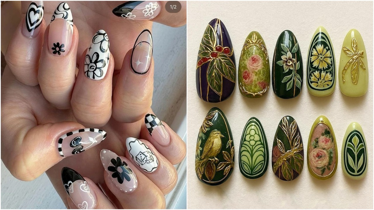 TRENDY 💯😱 NEW Nail Art ideas for Beginners/ Acrylic Nail arts designs #nailart #nails