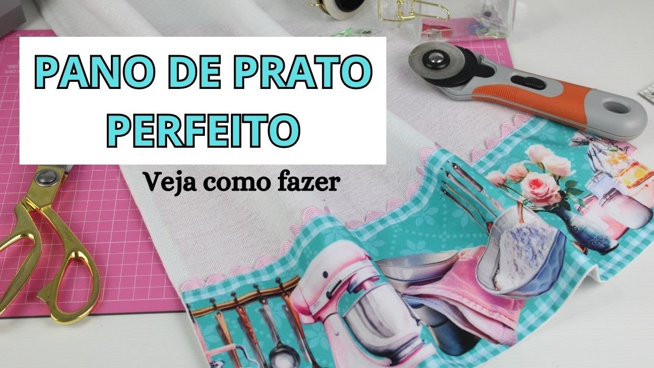 COMO FAZER UM PANO DE PRATO PERFEITO E QUE VENDE MUUUUUITO - PARA INICIANTES