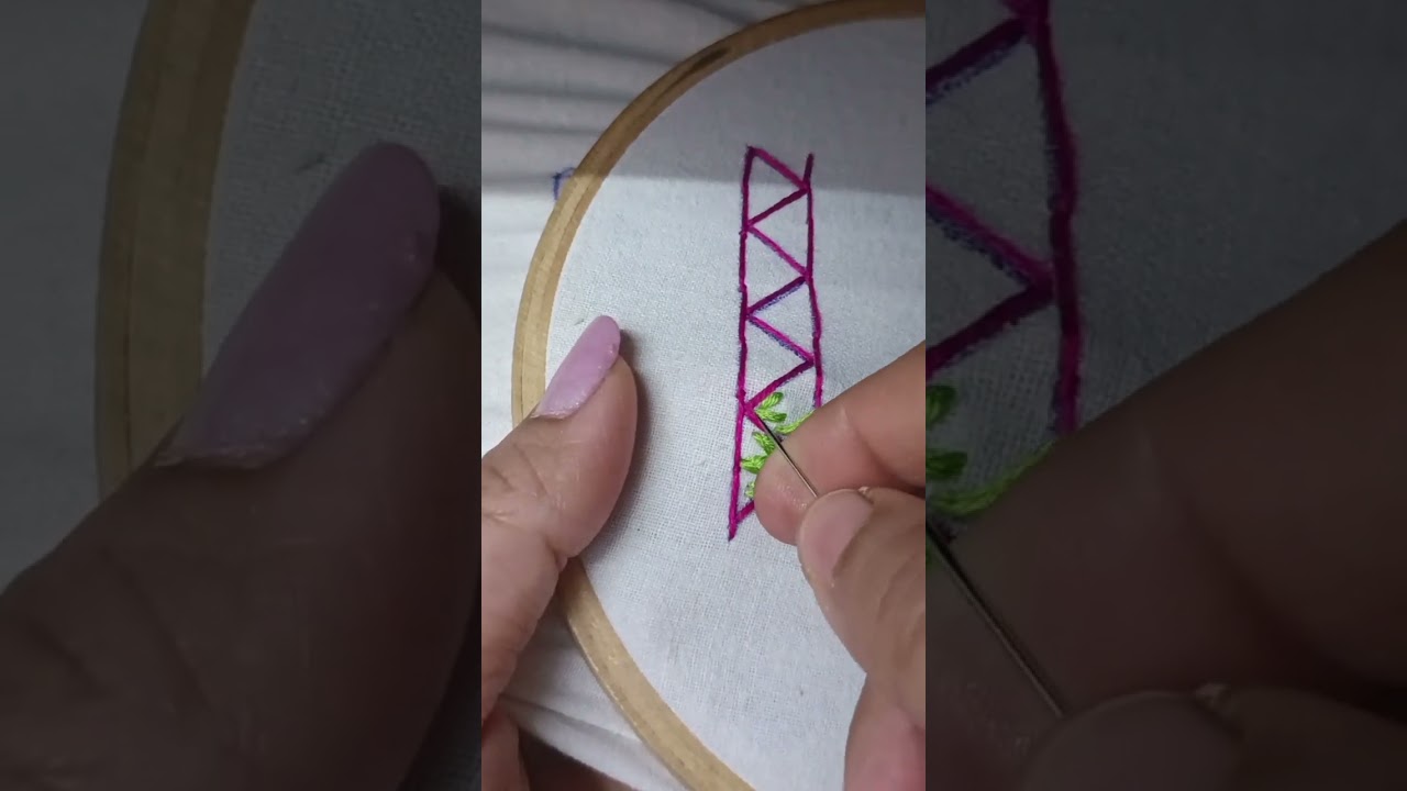 Very elegant stitches beautiful trending embroidery 🪡😻🪡#trending #embroidery 