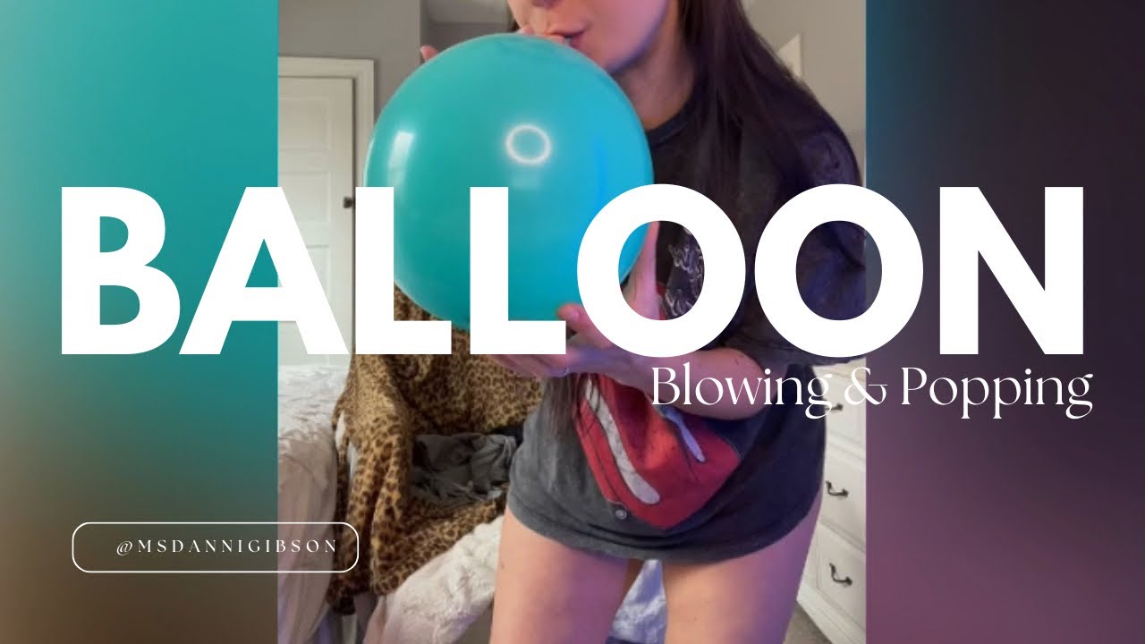 ASMR Balloon Blowing & Popping 🎈
