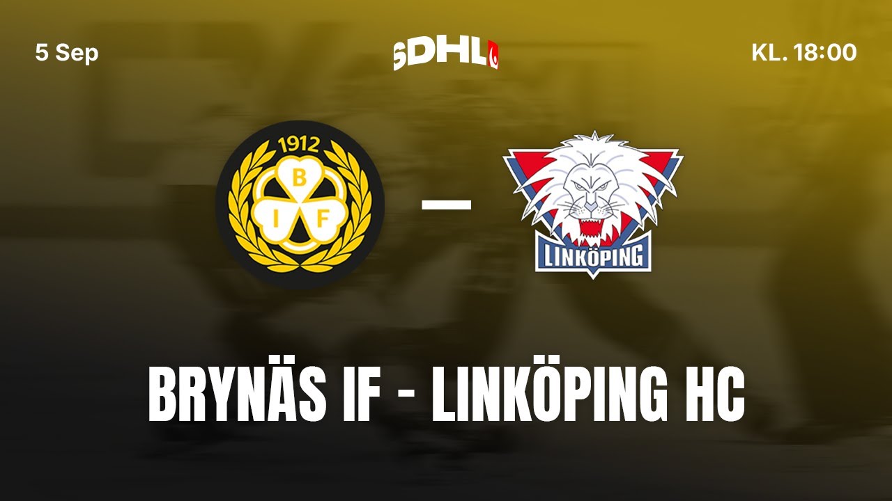SDHL: Brynäs IF - Linköping HC | Monitor ERP Arena | Säsong 25/26