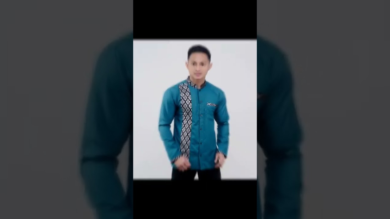 BAJU KOKO BATIK EMAS LENGAN PANJANG BUSANA MUSLIM HILWA AZAHIR#fashion #shorts #shopee #viral #fyp